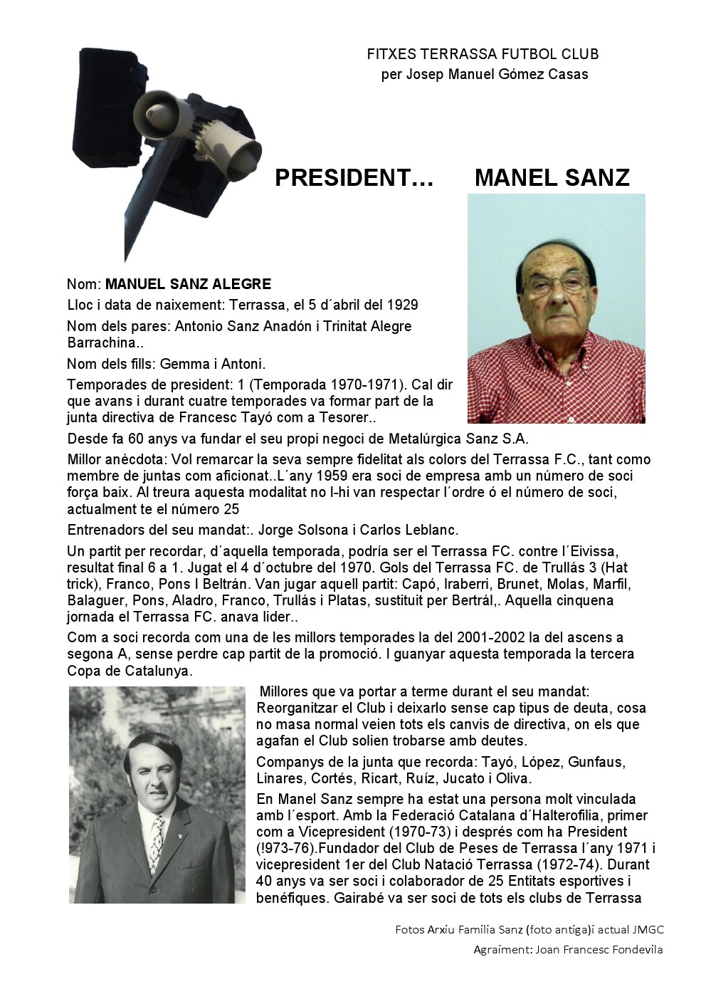 Fitxa Sanz Alegre