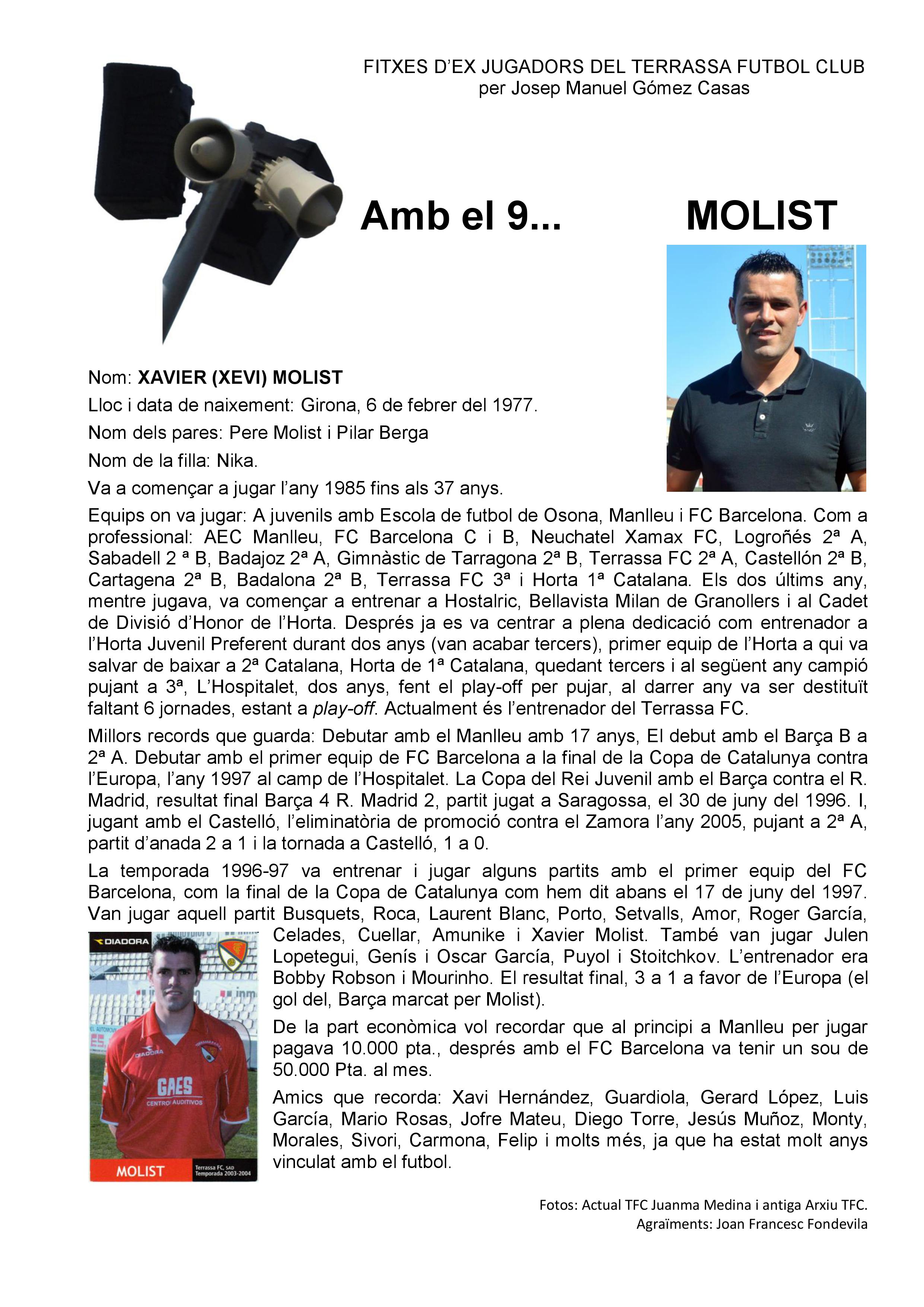 Fitxa Molist