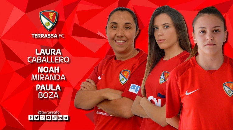 Paula Boza, Laura Caballero i Noah tamb&eacute; renoven al Terrassa FC femen&iacute;