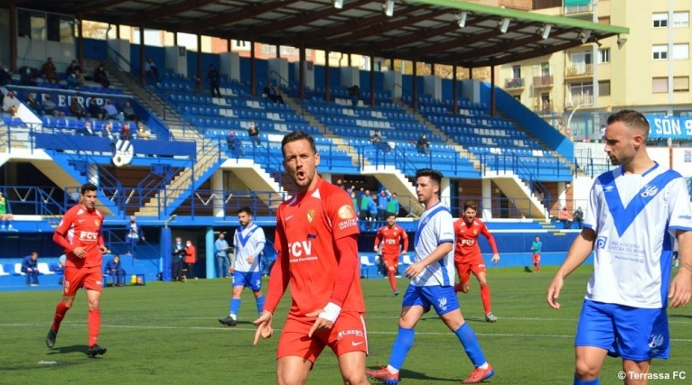 Àlex Fernández, amb 15 gols, ascendeix al rànquing de golejadors del Terrassa FC