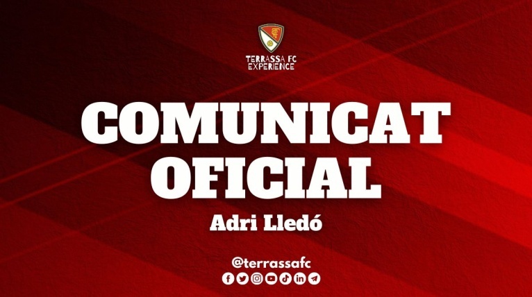 Adri Lled&oacute; 2024 per encadenar quatre temporades al Terrassa FC