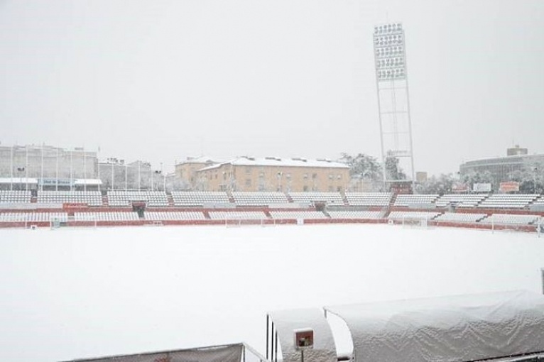 La neu enfarina l’Estadi Olímpic de Terrassa