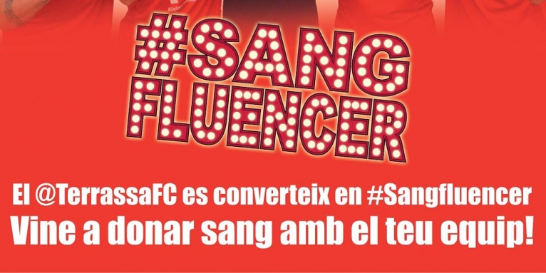 El Terrassa FC es converteix en #Sangfluencer