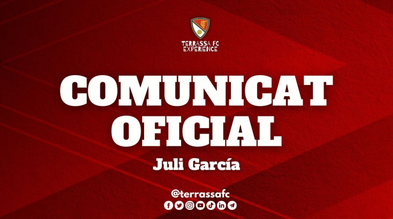 Juli García dirigirà aquest diumenge el seu partit a la banqueta del Terrassa FC femení
