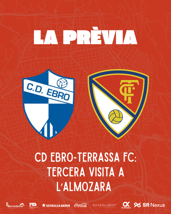 Ebro-Terrassa FC: tercera visita a l&rsquo;Almozara