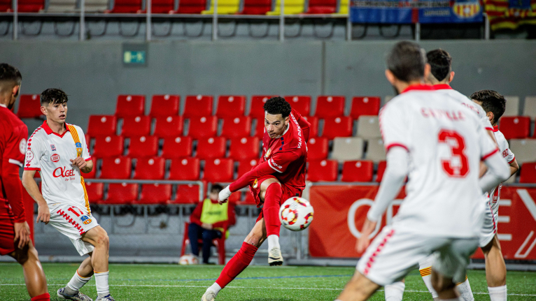 Derrota per la mínima (0-1) del Terrassa FC contra la UE Sant Andreu a l'Estadi Olímpic de Terrassa
