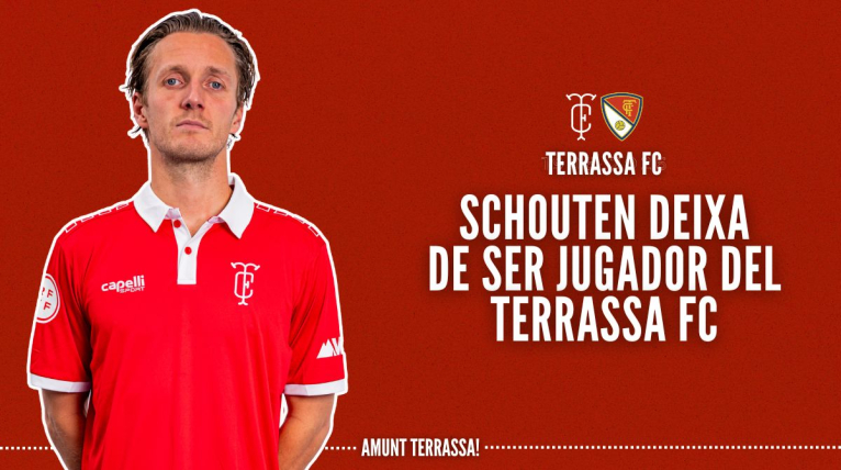 Comunicat oficial: Schouten deixa de ser jugador del Terrassa FC
