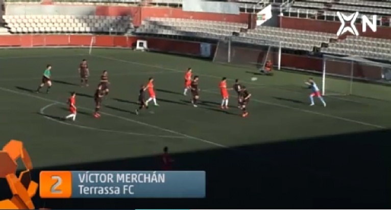 El gol de Merchán contra el Júpiter (3-2), entre els millors de la jornada