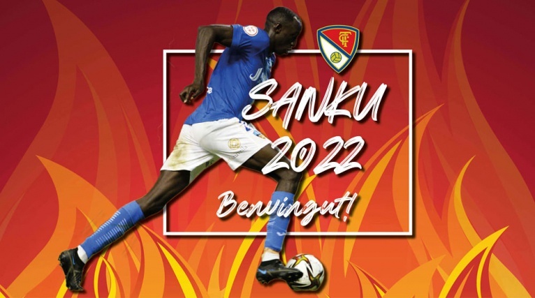 El davanter Sanku, nou jugador del Terrassa FC
