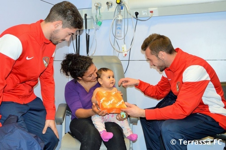 Els jugadors del Terrassa FC visitaran la Mutua i l’Hospital de Terrassa el 3 de gener