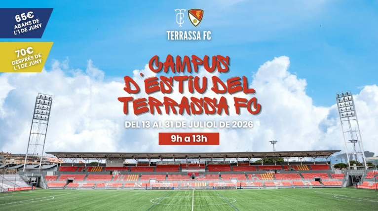 Apunta't ja al Campus d'estiu del Terrassa FC 2026!
