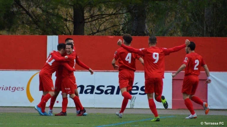 El Terrassa FC segueix acumulant victòries (1-2) i tanca el 2019 com a líder!