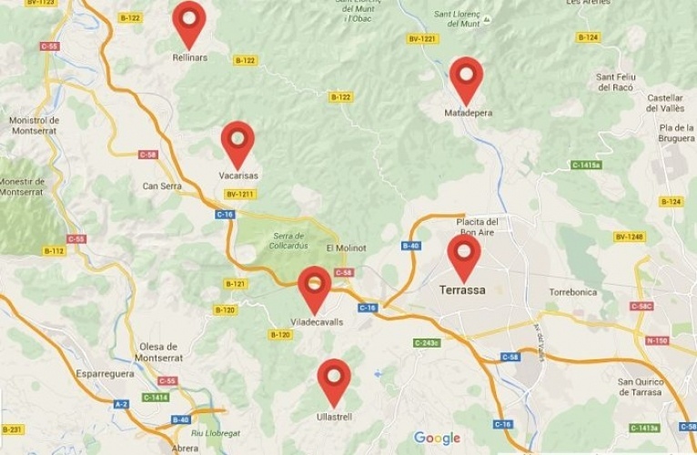 Terrassa, Matadepera, Rellinars, Viladecavalls, Vacarisses i Ullastrell, gratis