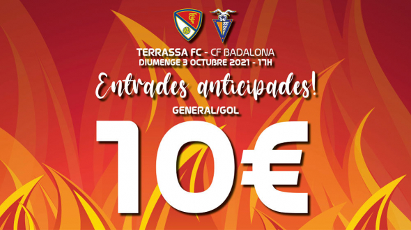 Ja a la venda les últimes 400 entrades del Terrassa FC-CF Badalona d'aquest diumenge