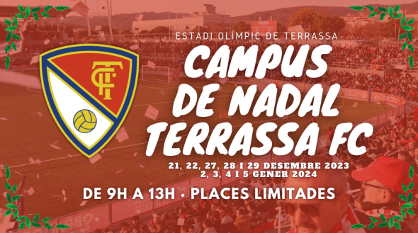 Obertes les inscripcions del Campus de Nadal 2023 del Terrassa FC!