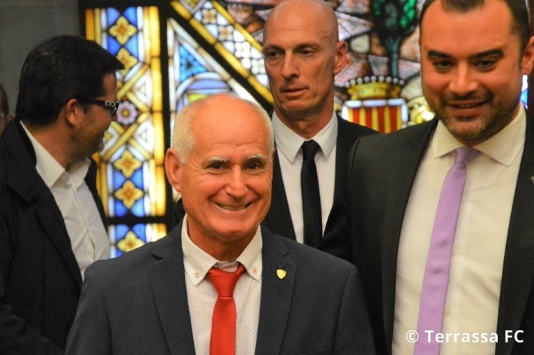 Pepe M&aacute;rmol far&agrave; la sacada d'honor del Terrassa FC-Cerdanyola