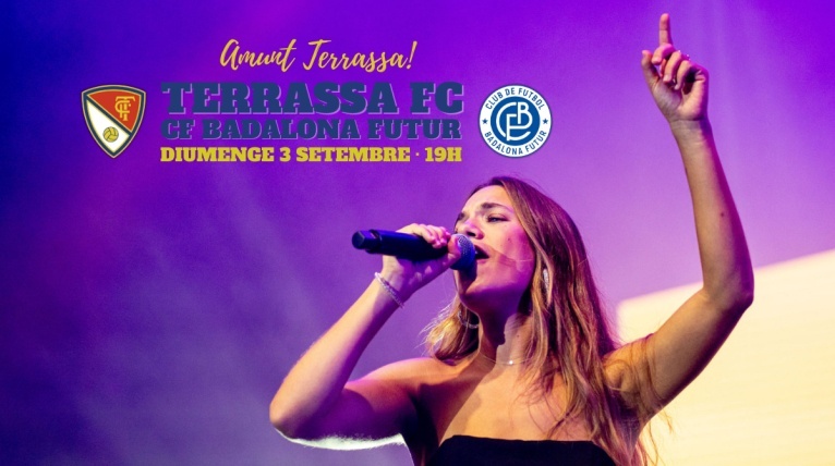 Carla Miralda actuar&agrave; a l'Estadi Ol&iacute;mpic durant el Terrassa FC-Badalona Futur