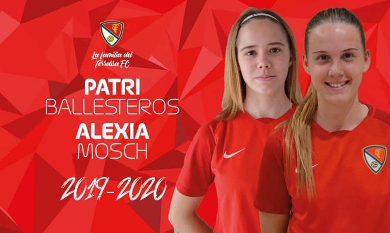 Patri Ballesteros i Alexia Von Mosch, una temporada més al Terrassa FC femení