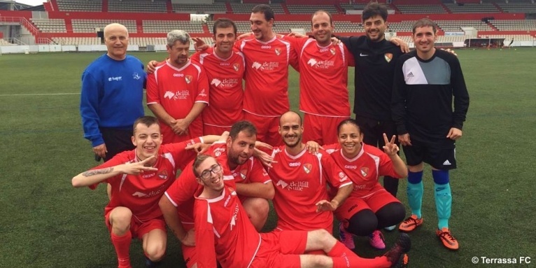 El Terrassa FC crea amb un Fupar un equip inclusiu