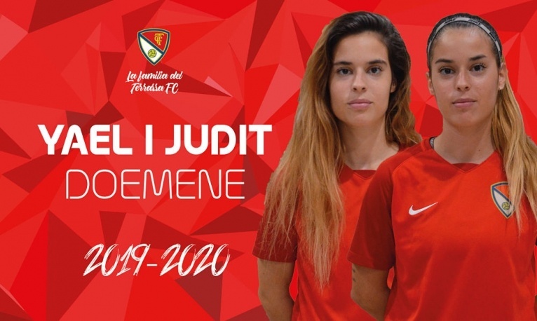 El Terrassa FC renova les germanes Domene