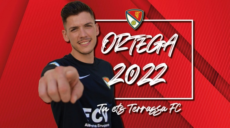 Ortega renova amb el Terrassa FC i jugarà la seva dotzena temporada al club