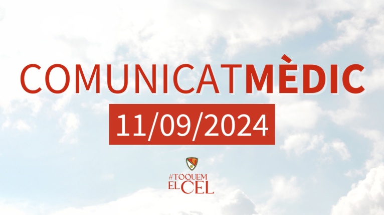 Comunicat m&egrave;dic del Terrassa FC, 11/09/2024