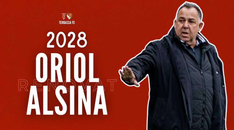 Oriol Alsina 2028: el Terrassa FC renova el t&egrave;cnic per dues temporades m&eacute;s
