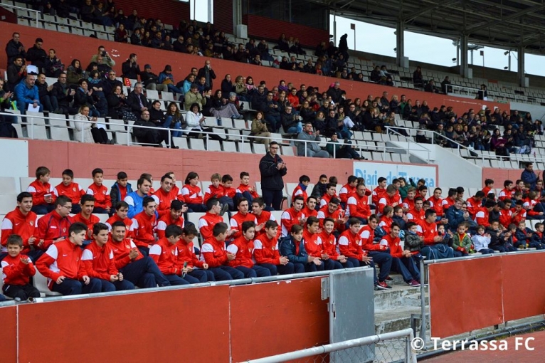 La presentació del futbol base del Terrassa FC, el 8 de gener