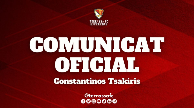 Comunicat oficial: Constantinos Tsakiris