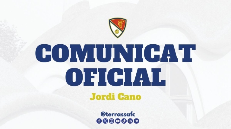 Comunicat oficial: Baixa Jordi Cano