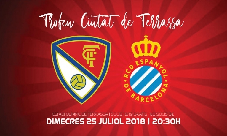 El Terrassa FC jugarà el Trofeu Ciutat de Terrassa contra el RCD Espanyol B