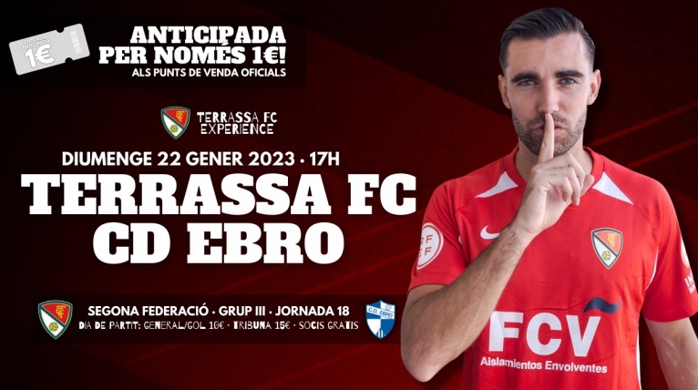 REPETIM L&rsquo;AMBIENT&Agrave;S: Entrades anticipades per nom&eacute;s 1 euro per al matx contra el CD Ebro