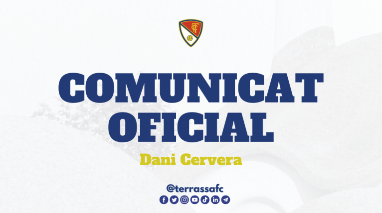 Dani Cervera arriba al Terrassa FC 23/24 cedit de l’Alcorcón B
