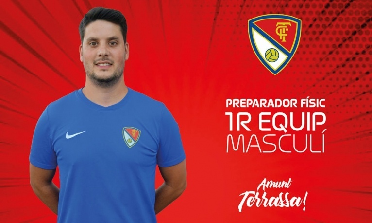 El preparador físic Adrián Aguirre completa el cos tècnic del Terrassa FC 19/20