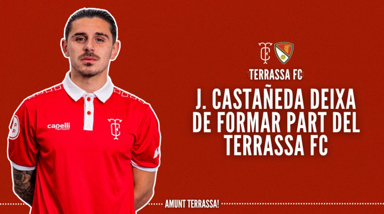 Comunicat oficial: J. Casta&ntilde;eda deixa de formar part del Terrassa FC