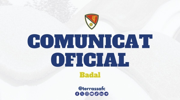 Comunicat oficial: Baixa Badal