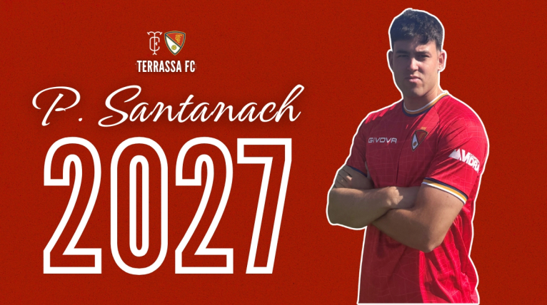 Pau Santanach continuar&agrave; vinculat al Terrassa FC despr&eacute;s d'una temporada hist&ograve;rica