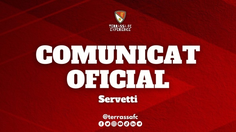Servetti, baixa al Terrassa FC
