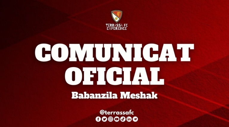 Babanzila Meshak, onzena renovaci&oacute; al Terrassa FC