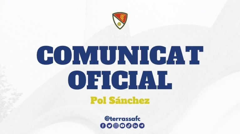 Pol S&aacute;nchez es queda i formar&agrave; part del Terrassa FC 23/24
