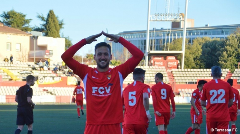 Àlex Fernández, amb 16 gols, ascendeix encara més al rànquing de golejadors del Terrassa FC