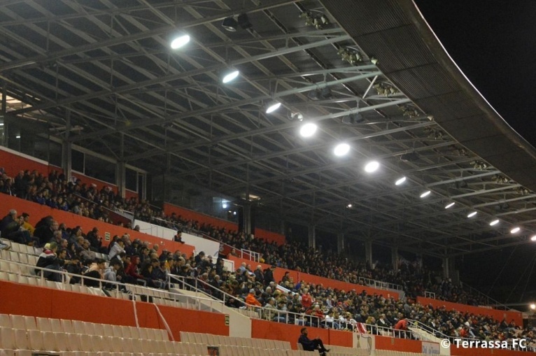 El Terrassa FC-San Crist&oacute;bal, partit de lliga amb m&eacute;s assist&egrave;ncia a l'Ol&iacute;mpic de les dues &uacute;ltimes temporades
