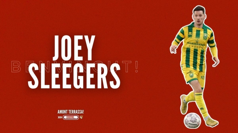 L’extrem Joey Sleegers, nou jugador terrassista