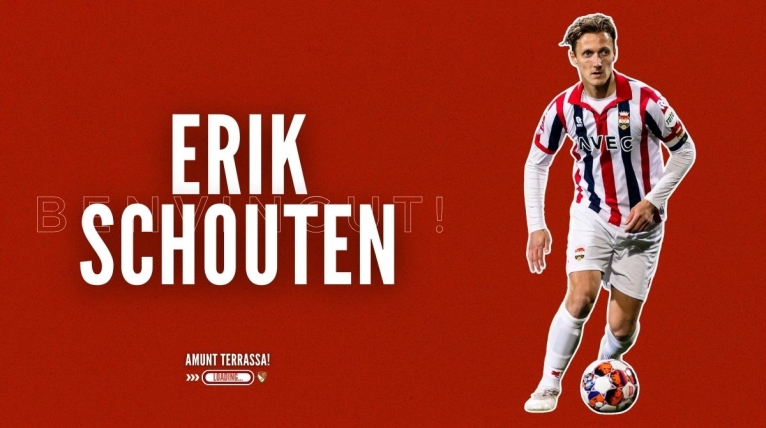 El defensa neerlandès Erik Schouten, nou jugador terrassista