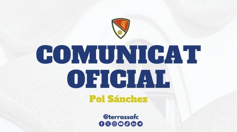 Comunicat oficial: Pol S&aacute;nchez