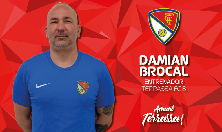 Damián Brocal, entrenador del Terrassa FC B 20/21