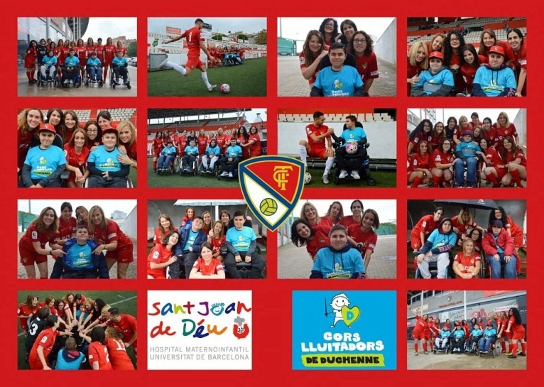 Calendaris solidaris del Terrassa FC i Cor Lluitadors de Duchenne per recaptar fons per a l&#039;Hospital Sant Joan de Déu