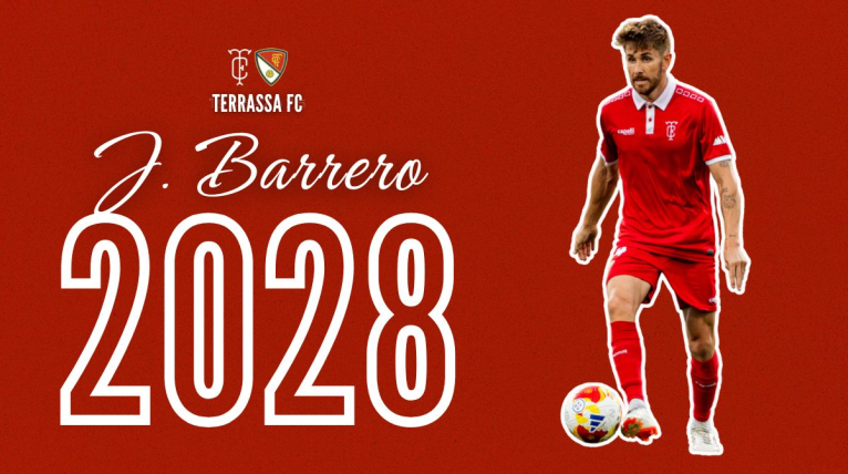 El Terrassa FC renova el migcampista J. Barrero