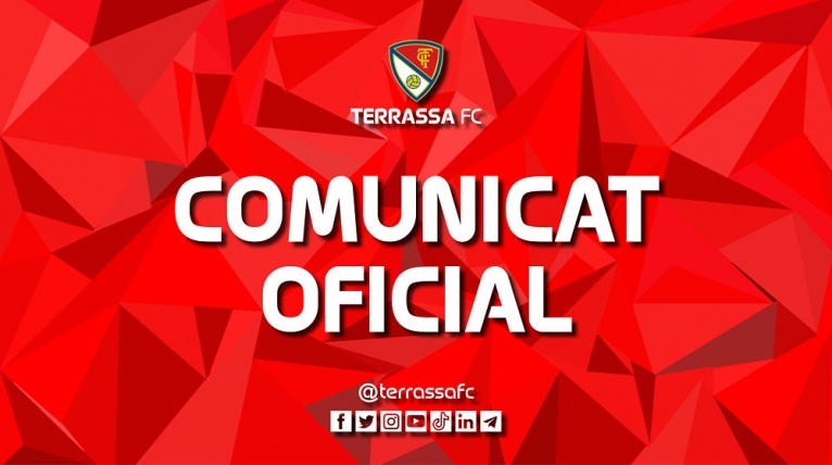 Tots els jugadors i l’staff tècnic del primer equip del Terrassa FC, negatiu en coronavirus