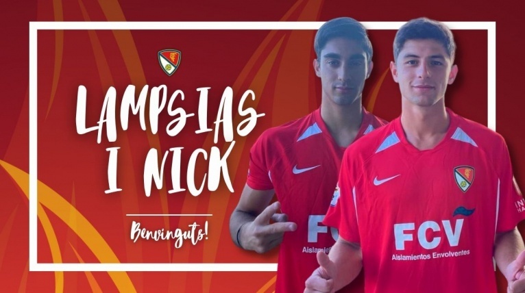 Lampsias i Nick Spartalis, nous jugadors del Terrassa FC 22/23